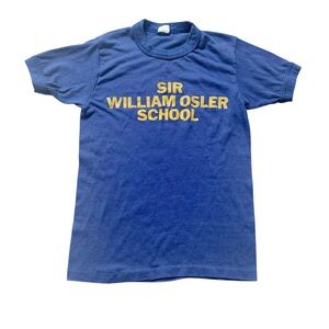 Vintage Single Stitch Short Sleeve Kids Tee Unisex Sir William Osler School